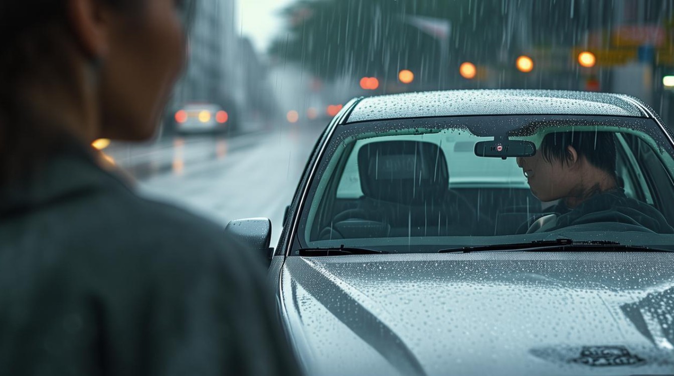 104 科目三 下雨