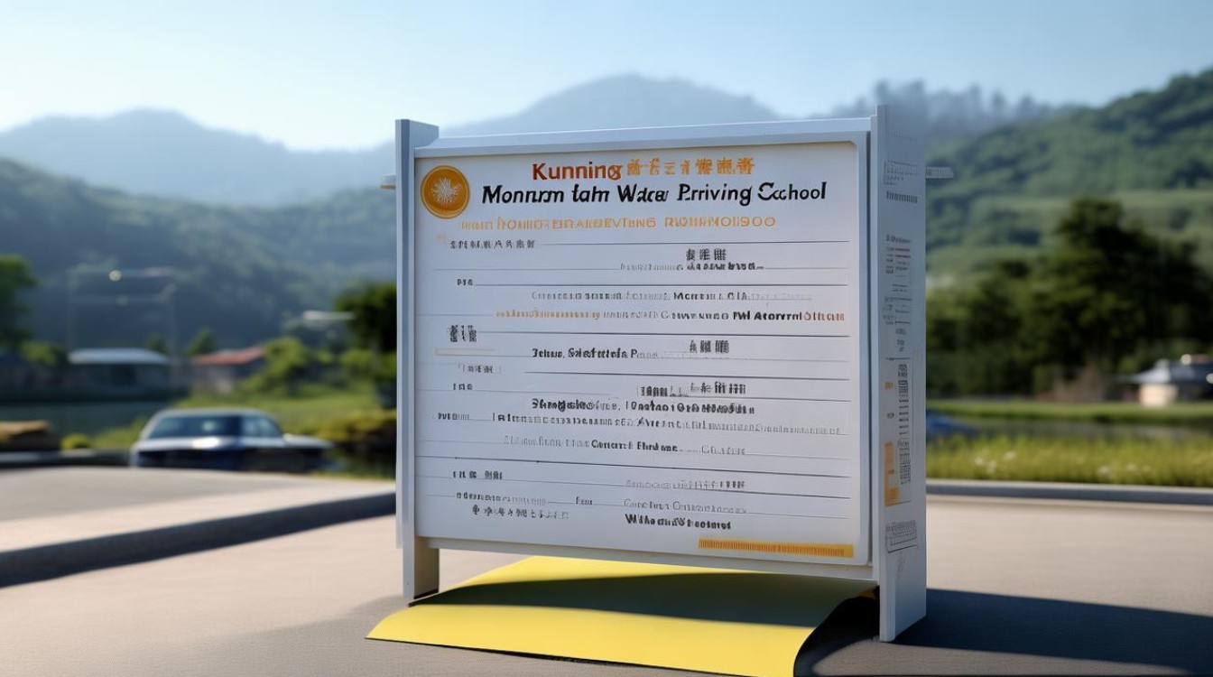 昆明山水驾校收费标准