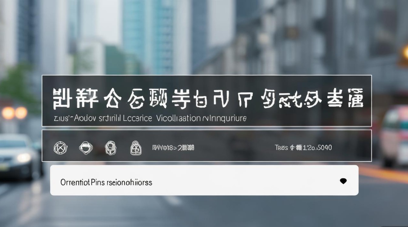 徐州驾驶证违章查询